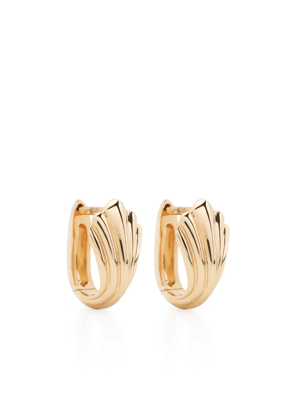 

Серьги-хагги Fluted из желтого золота Lizzie Mandler Fine Jewelry, золотой