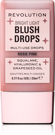 

Жидкие румяна Makeup Revolution Bright Light Blush Drops, Pink Rosie 23 ml