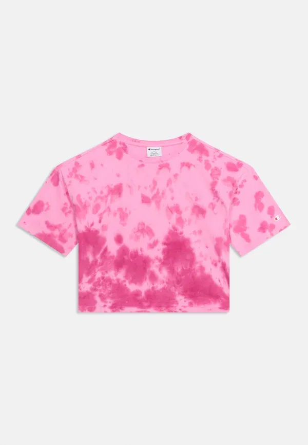 Футболка Champion, модель Tye dye print t-shirt, розовый — фото 3