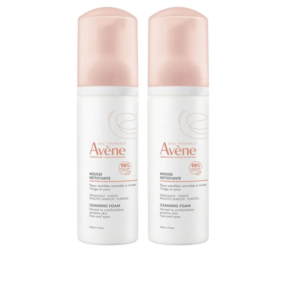 

Avène Duo Cleansing Mousse 2 x 150 мл Очищение лица и глаз Avene