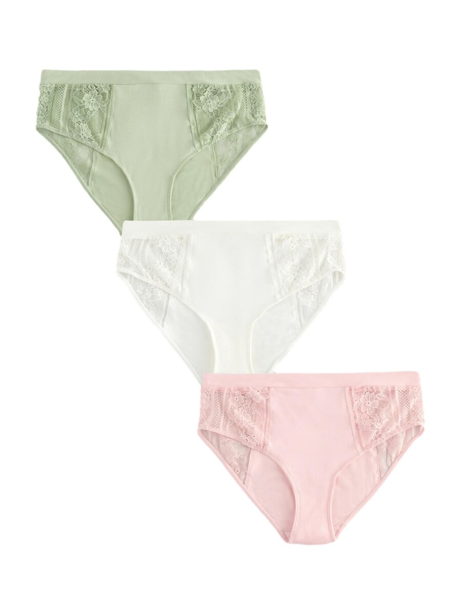 

Трусики Next, цвет Green/Rose/White