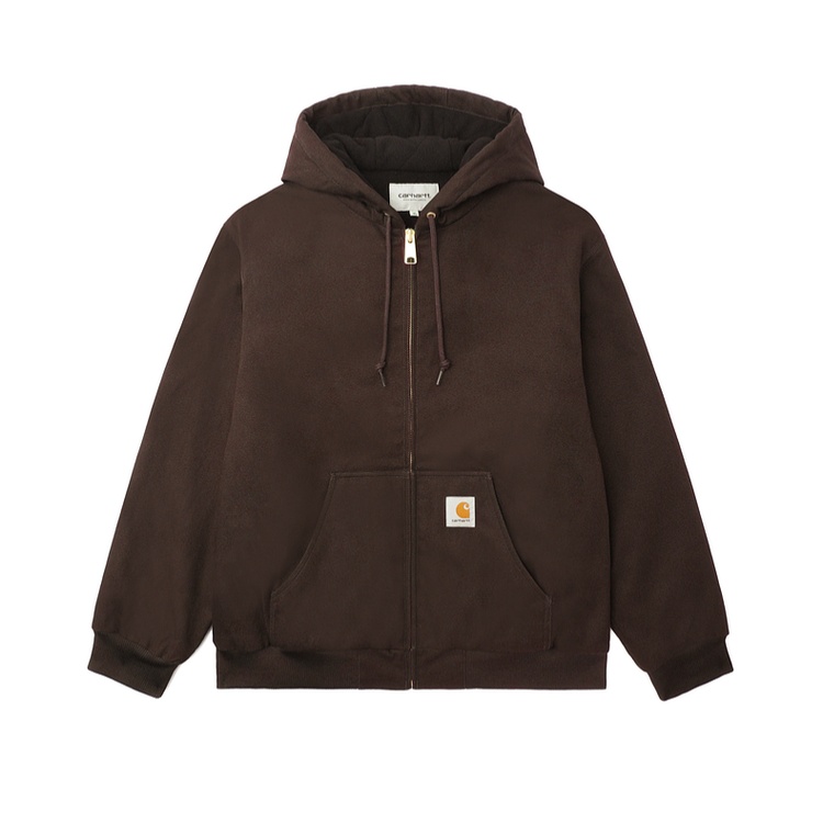 

Carhartt WIP Застегивающаяся на молнию толстовка с капюшоном, Coffee