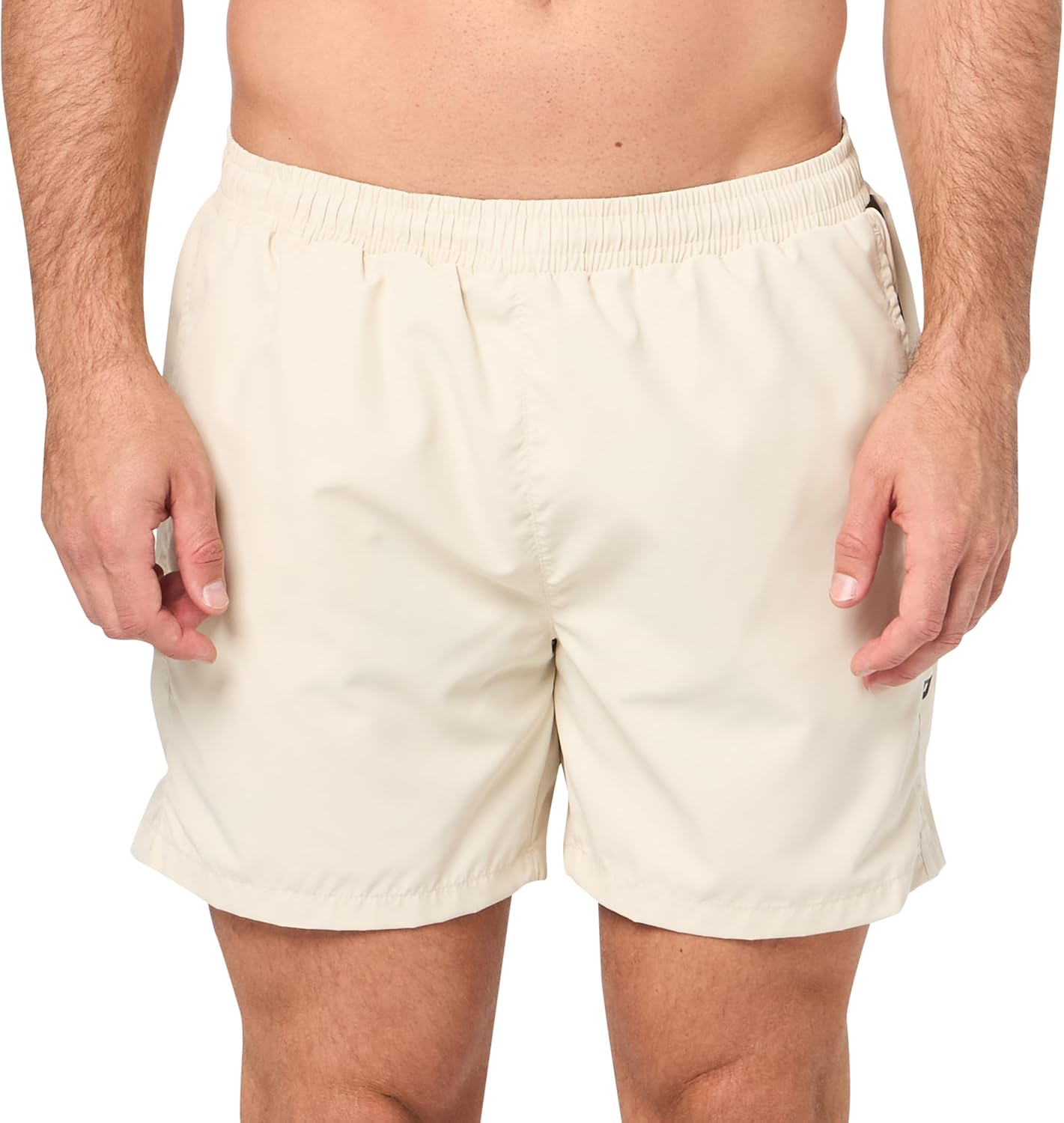 

Мужские плавки BOSS с вертикальным логотипом, Oat Cream