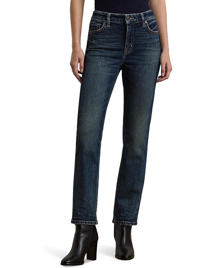

Джинсы Lauren Ralph Lauren High-Rise Straight Ankle Jeans, цвет Cypress Wash