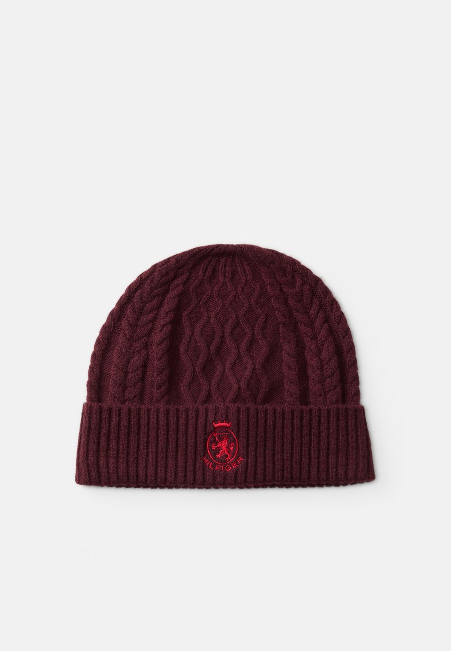 

Шапка Tommy Hilfiger CREST BEANIE UNISEX, Deep Burgund/Blue/Bordeaux