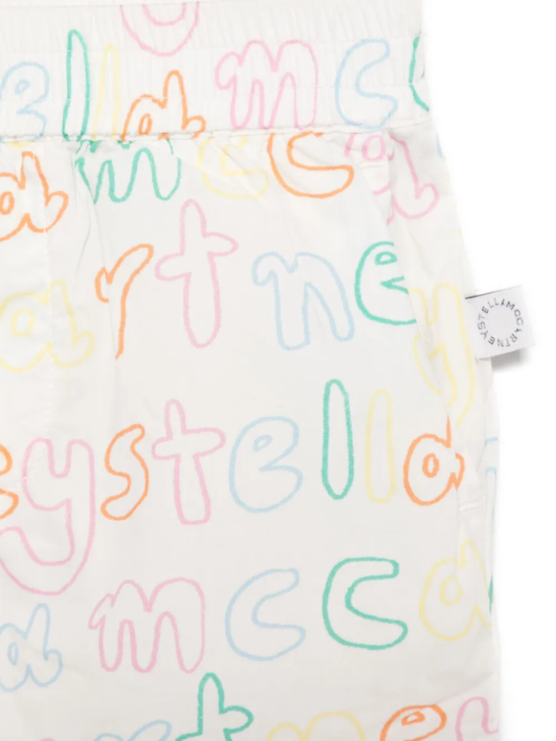 Stella McCartney Kids шорты с логотипом, белый — фото 3