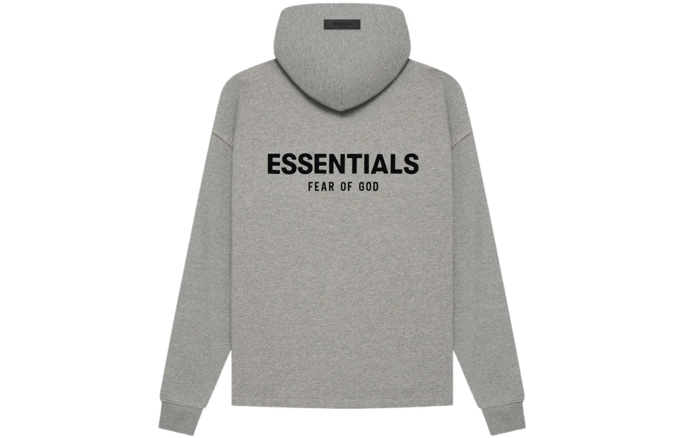 Расслабленный худи SS22 Fear Of God Essentials, Темный Овес — фото 2
