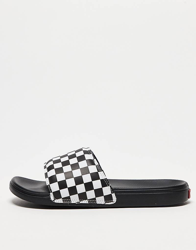 

Vans – La Costa – Черные шлепанцы в шахматную клетку