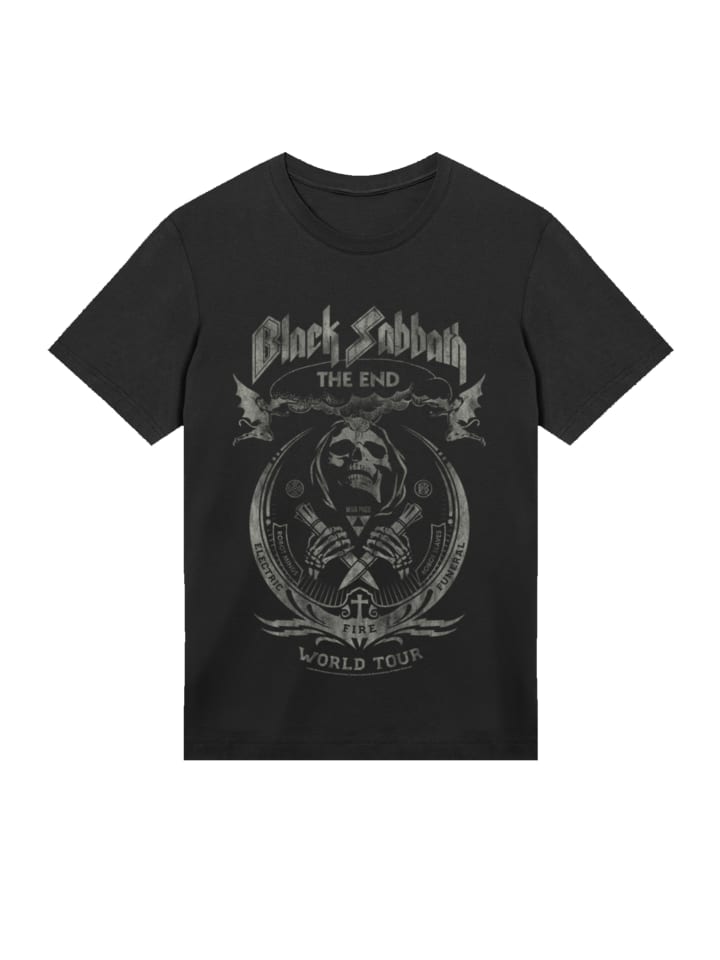 

Футболка Black Sabbath The End World Tour черного цвета F4NT4STIC, Черный, Футболка Black Sabbath The End World Tour черного цвета F4NT4STIC