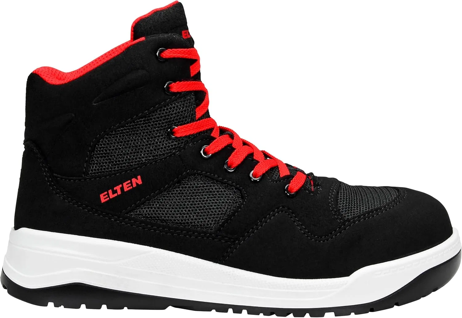 Защитные ботинки ELTEN Lakers Black Mid ESD S1PS для мужчин и женщин, текстиль, пластиковый носок (легче стального), легкие, спортивные — фото 2