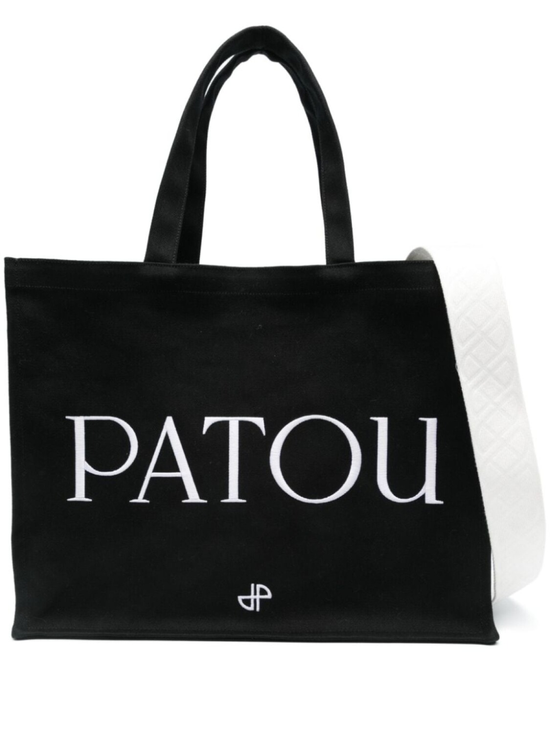 

Patou сумка-тоут с вышитым логотипом, черный