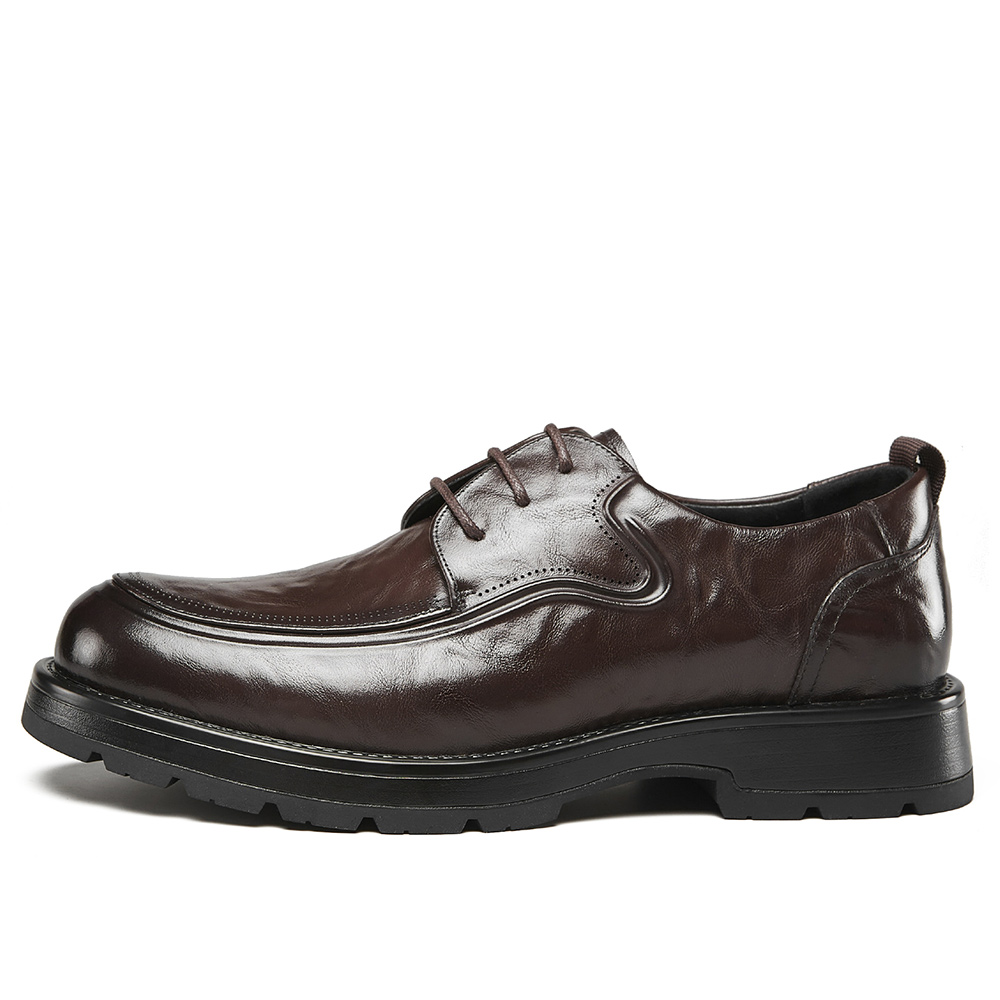 

YEARCON Повседневные кожаные туфли мужские Low top Brown/Black