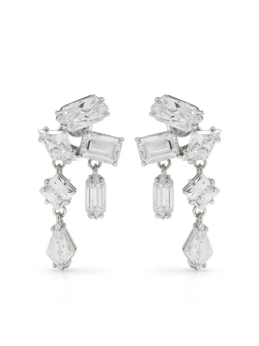 

Серьги-подвески Mesmera с кристаллами Swarovski, серебряный