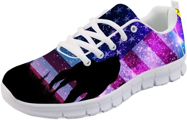 

Женские спортивные кроссовки Forchrinse с принтом американского флага и смелого орла, кроссовки для мужчин и женщин, обувь USA, президентская независимость, Starry Horse American Flag