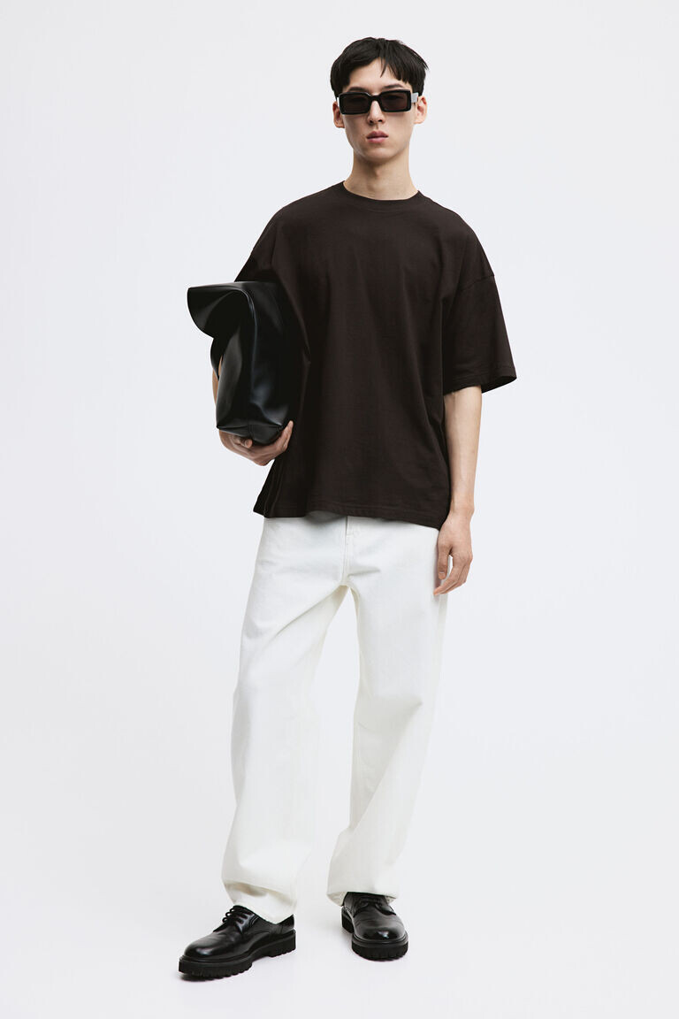 

Футболка оверсайз H&M, черный