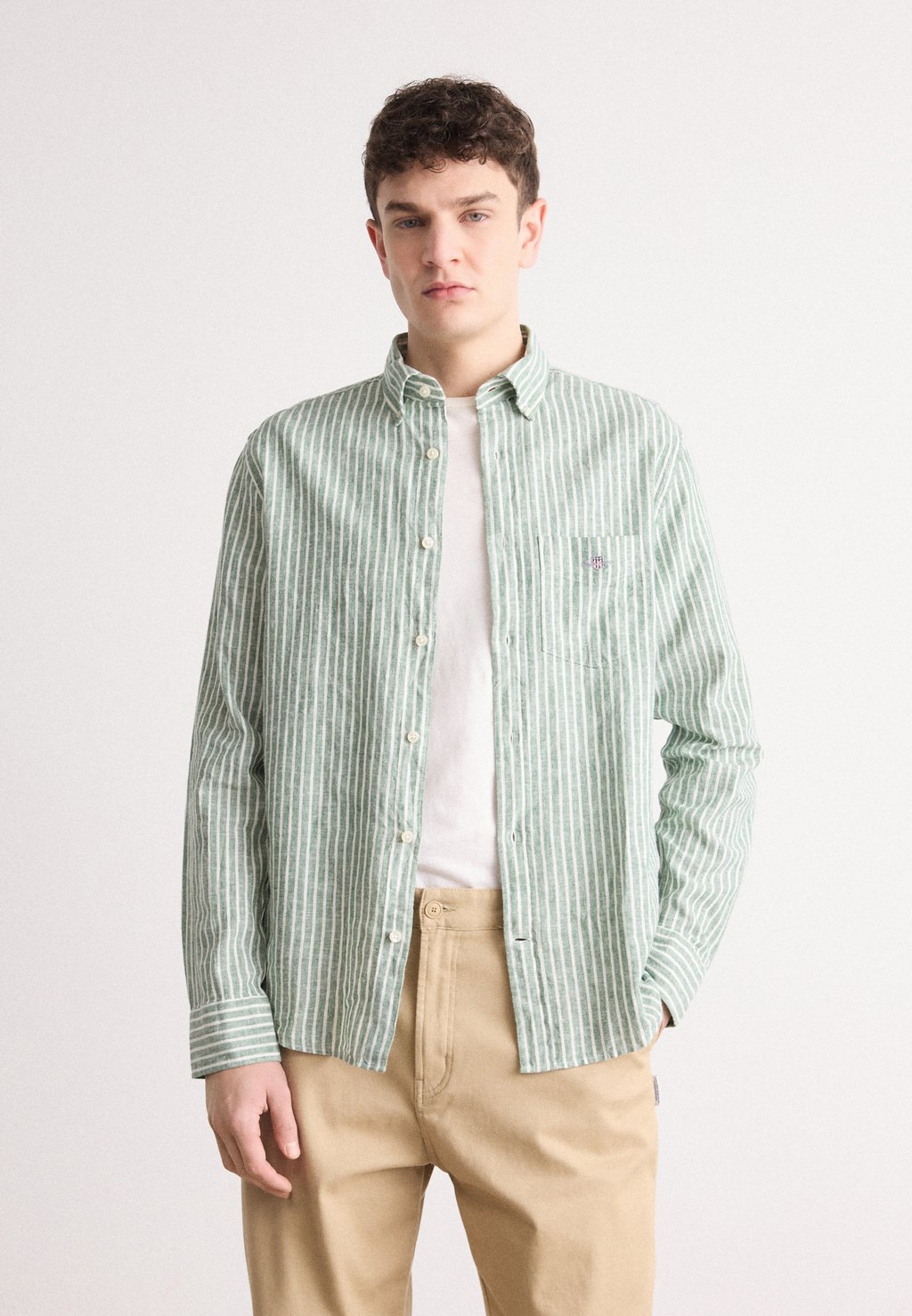 

Рубашка STRIPE GANT, светло-зеленый