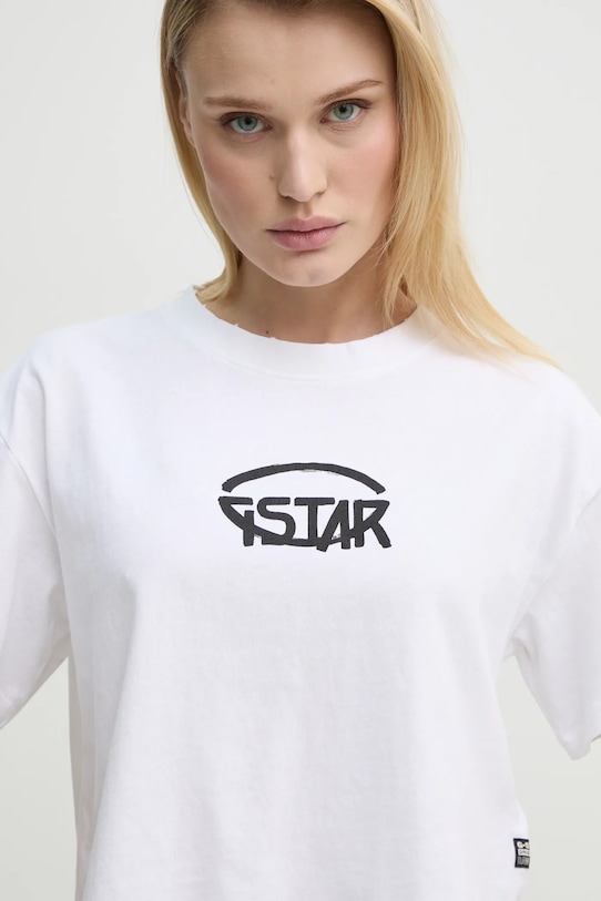 

Хлопковая футболка G-Star, белый
