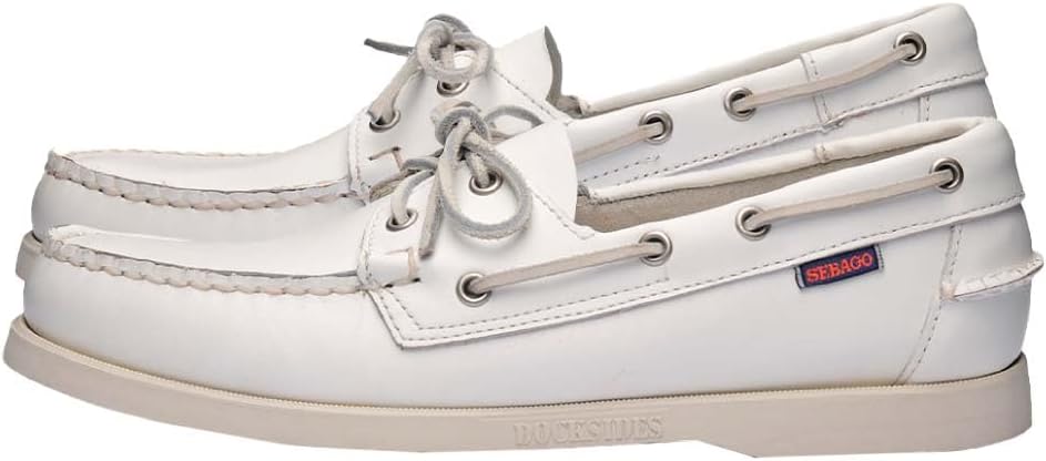 

Мокасины Sebago Portland из натуральной кожи, сшитые вручную, с кожаной подкладкой и нескользящей резиновой подошвой, белый