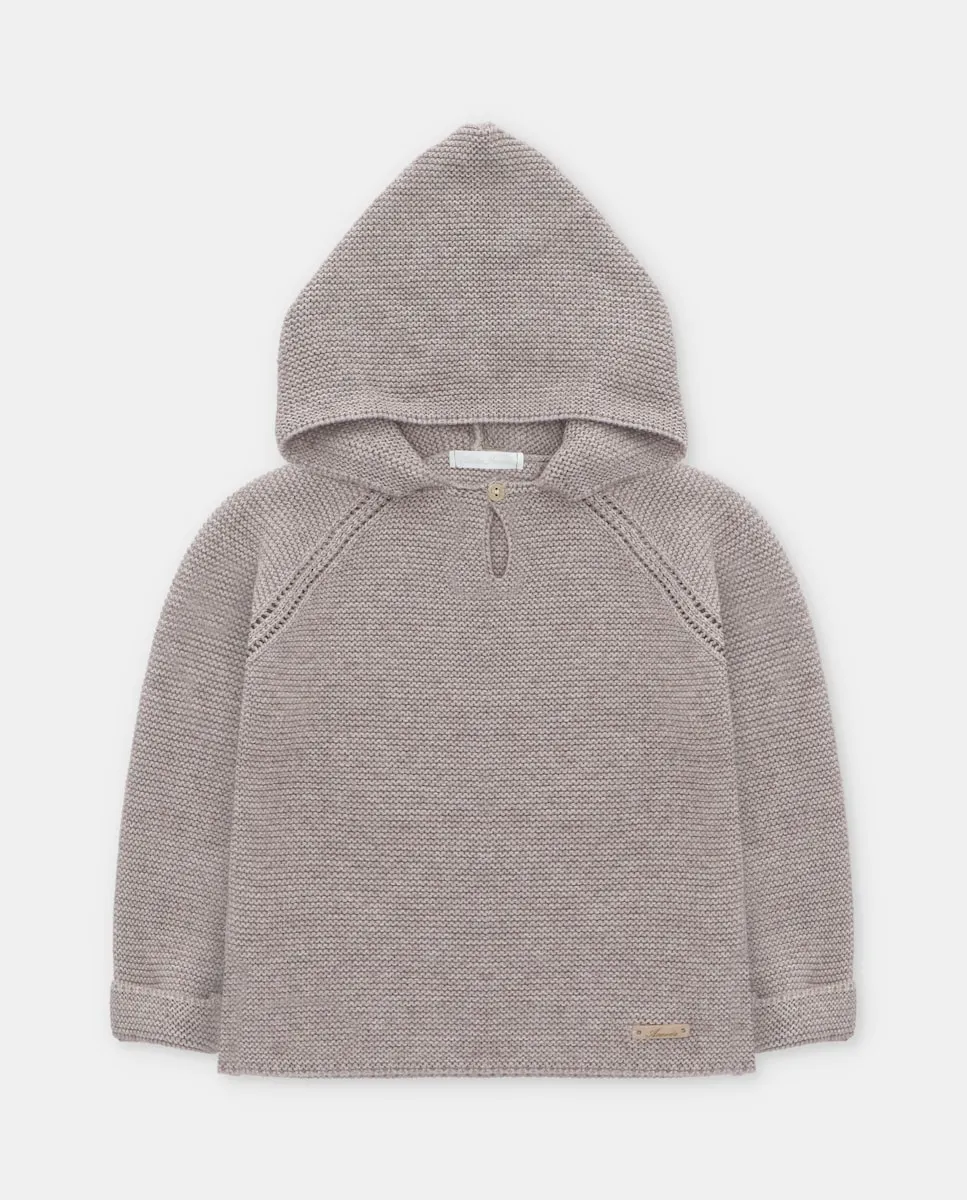 

Детская толстовка с капюшоном цвета тауп Martín Aranda