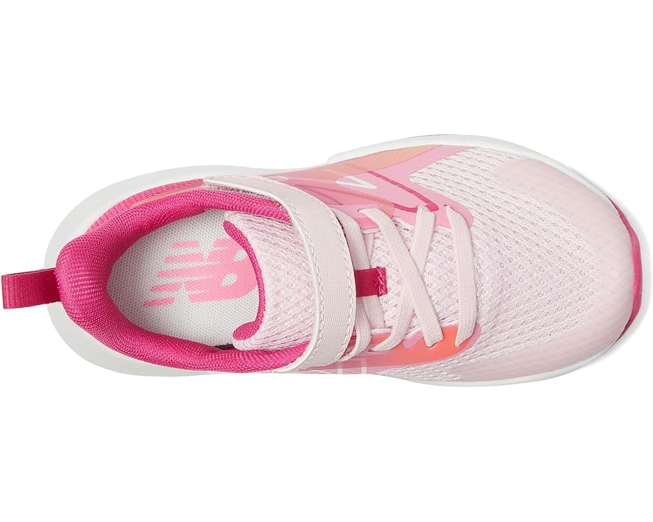Кроссовки New Balance Kids Rave Run v2 Bungee Lace with Top Strap, цвет Rose Sugar/Carnival Pink/Signal Pink — фото 2