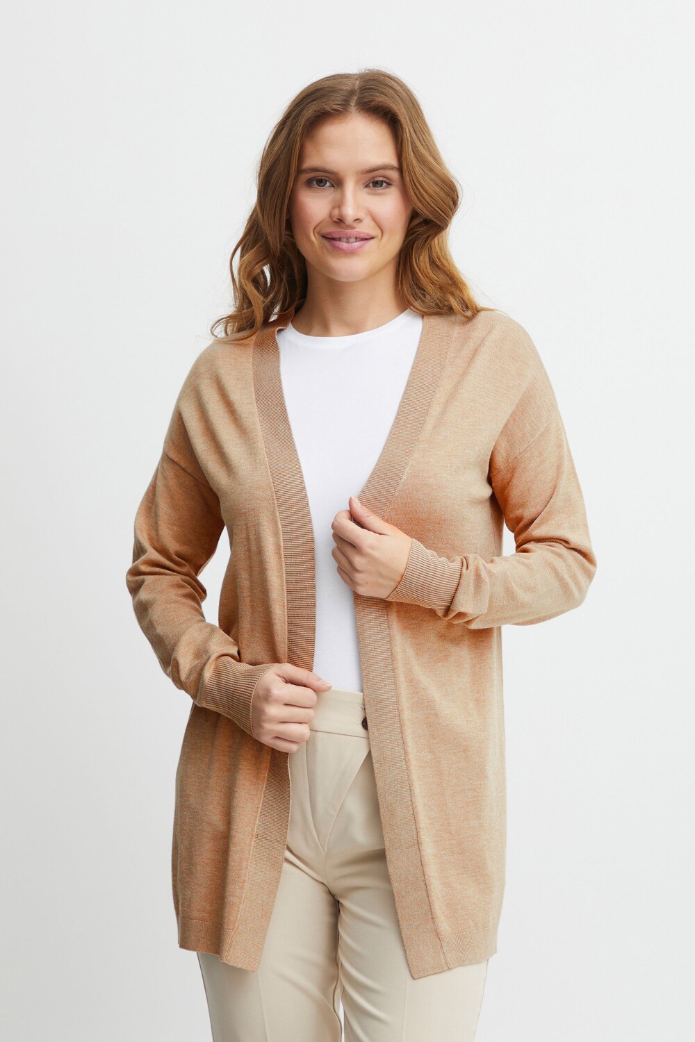 

Кардиган b.young Strickjacke BYMMPIMBAH LONG 20811925, серый