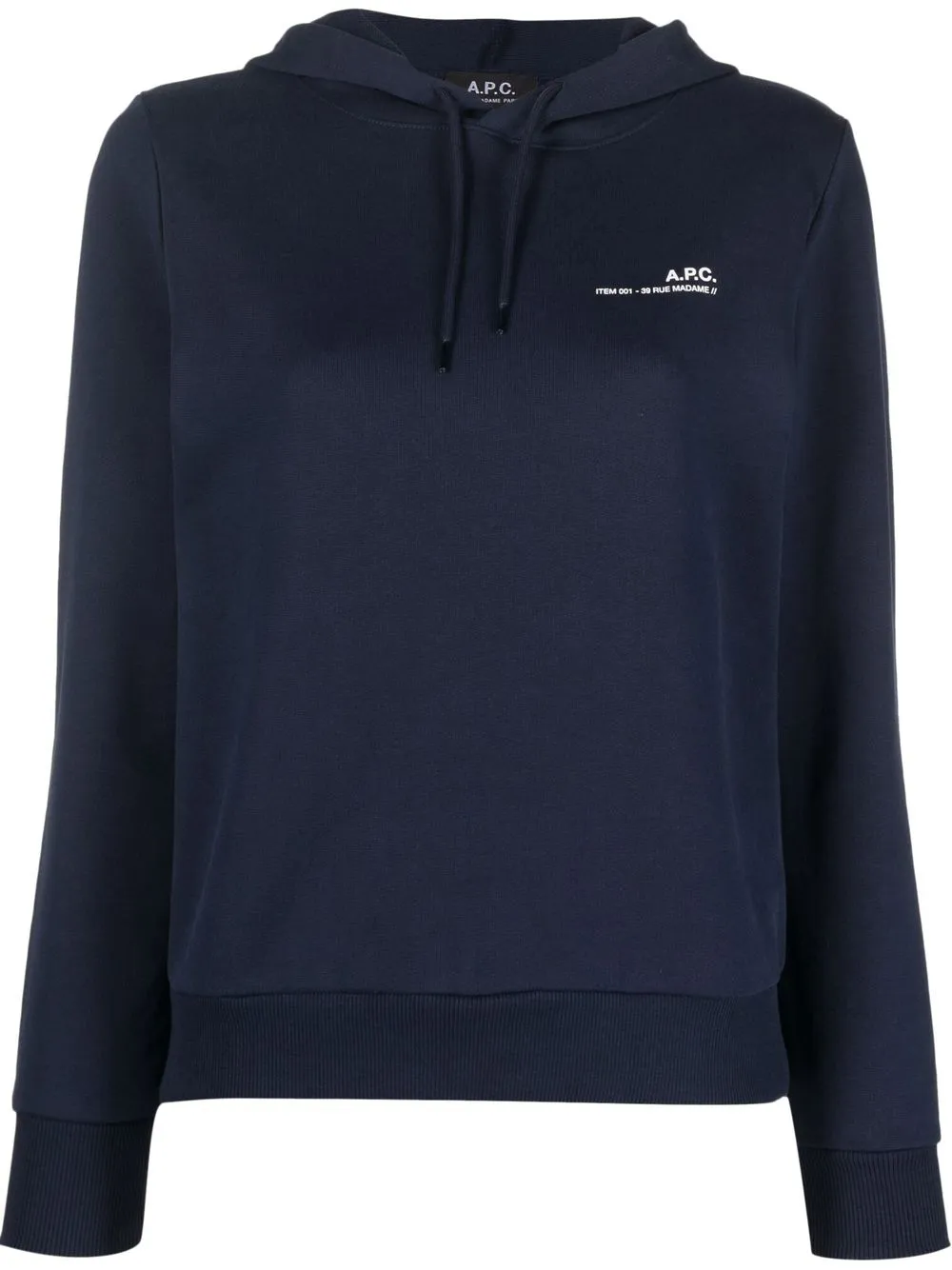 

Худи с логотипом A.P.C., синий