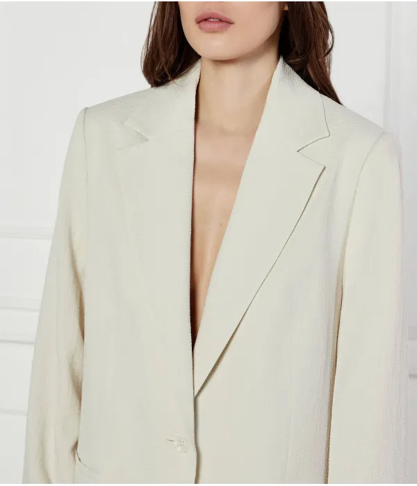 Элегантный жакет Relaxed fit Calvin Klein, бежевый — фото 4