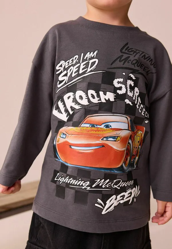 Рубашка с длинным рукавом disney cars, стандартного кроя. Next, Charcoal Grey — фото 4