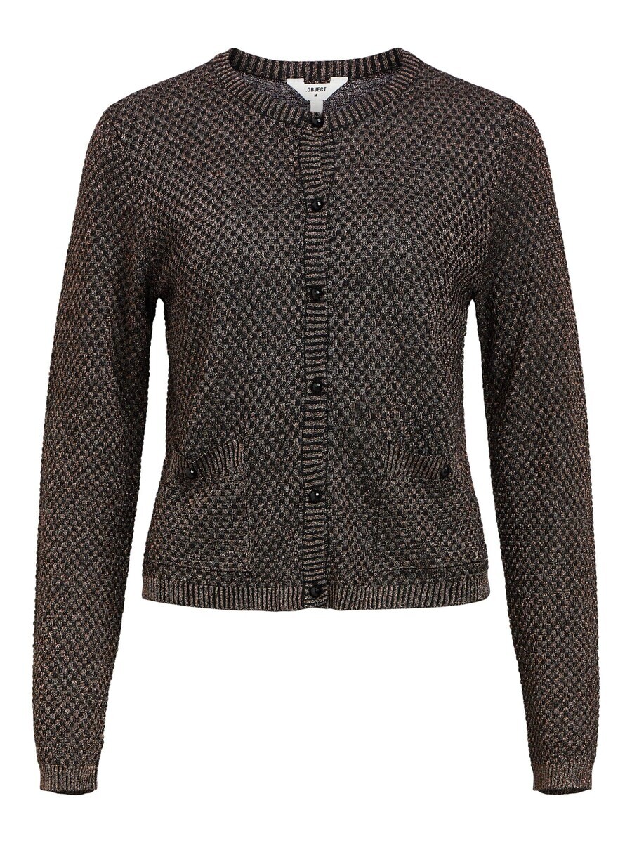 

Вязаный кардиган OBJECT Knit Cardigan, черный