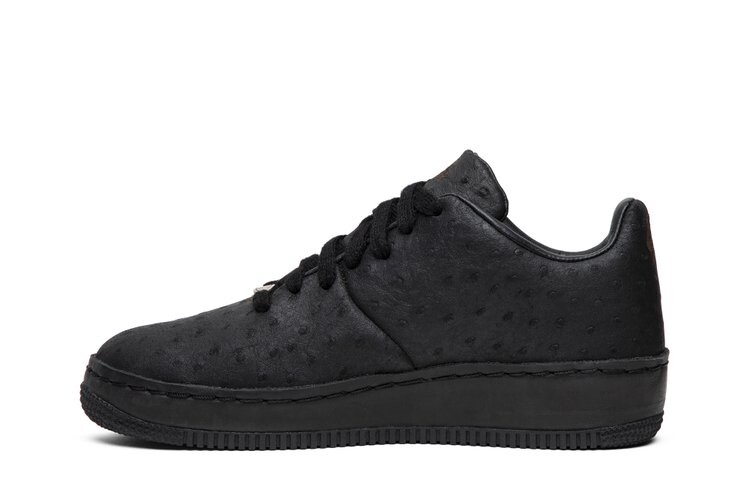 Кроссовки Nike Air Force 1 Low Supreme 'Seamless Ostrich', черный — фото 3