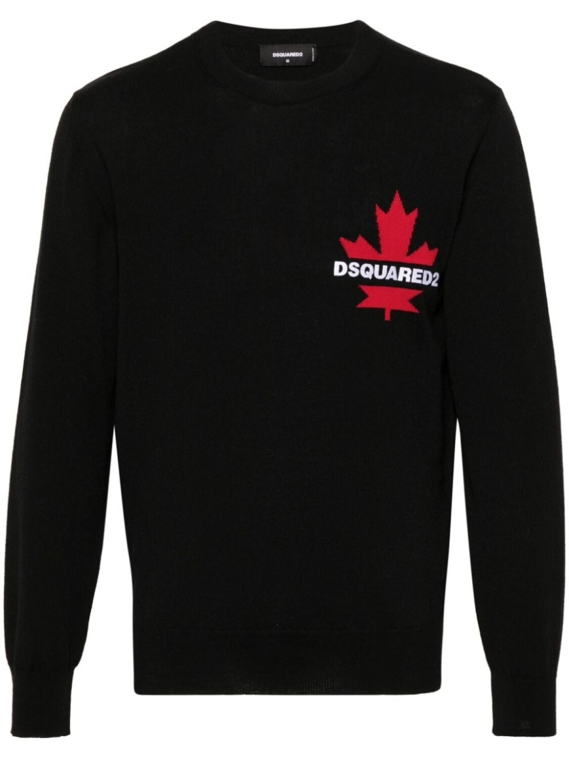 

Dsquared2 шерстяной джемпер с логотипом, черный
