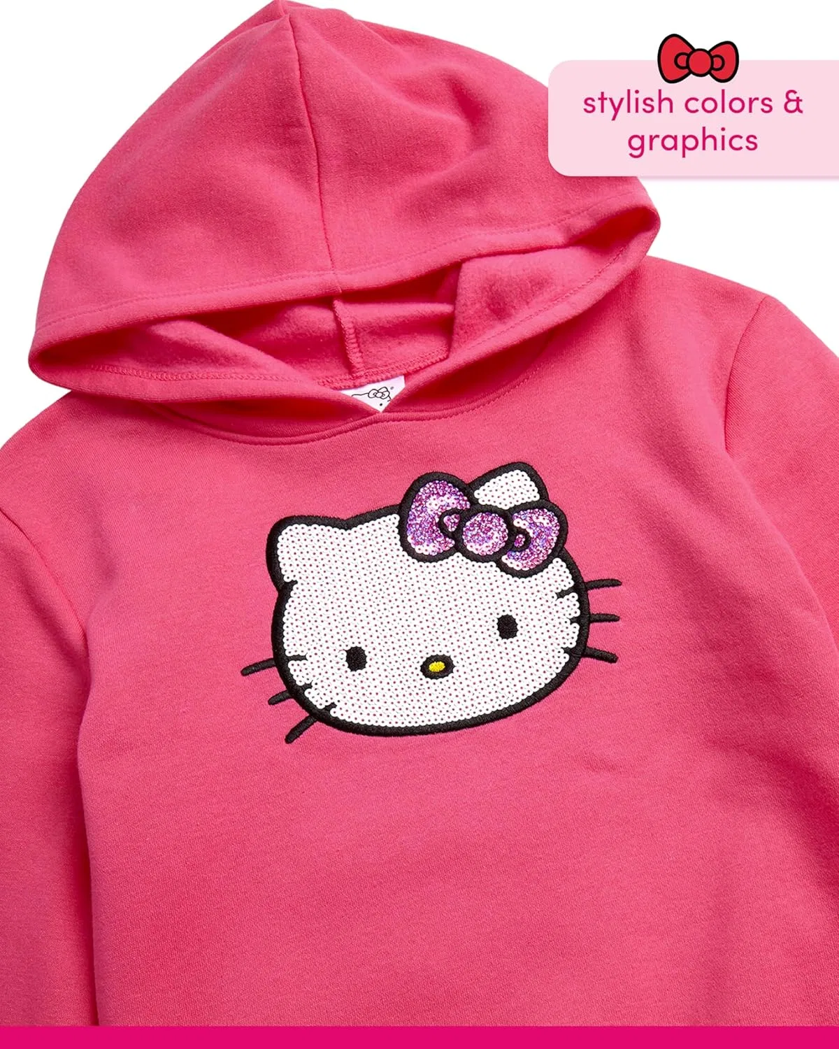 Детский спортивный костюм Hello Kitty из худи и карго-штанов, Fandango Pink — фото 3