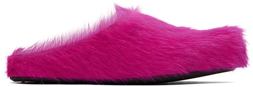 

Розовые лоферы-сабо Fussbett Marni, цвет Fuchsia