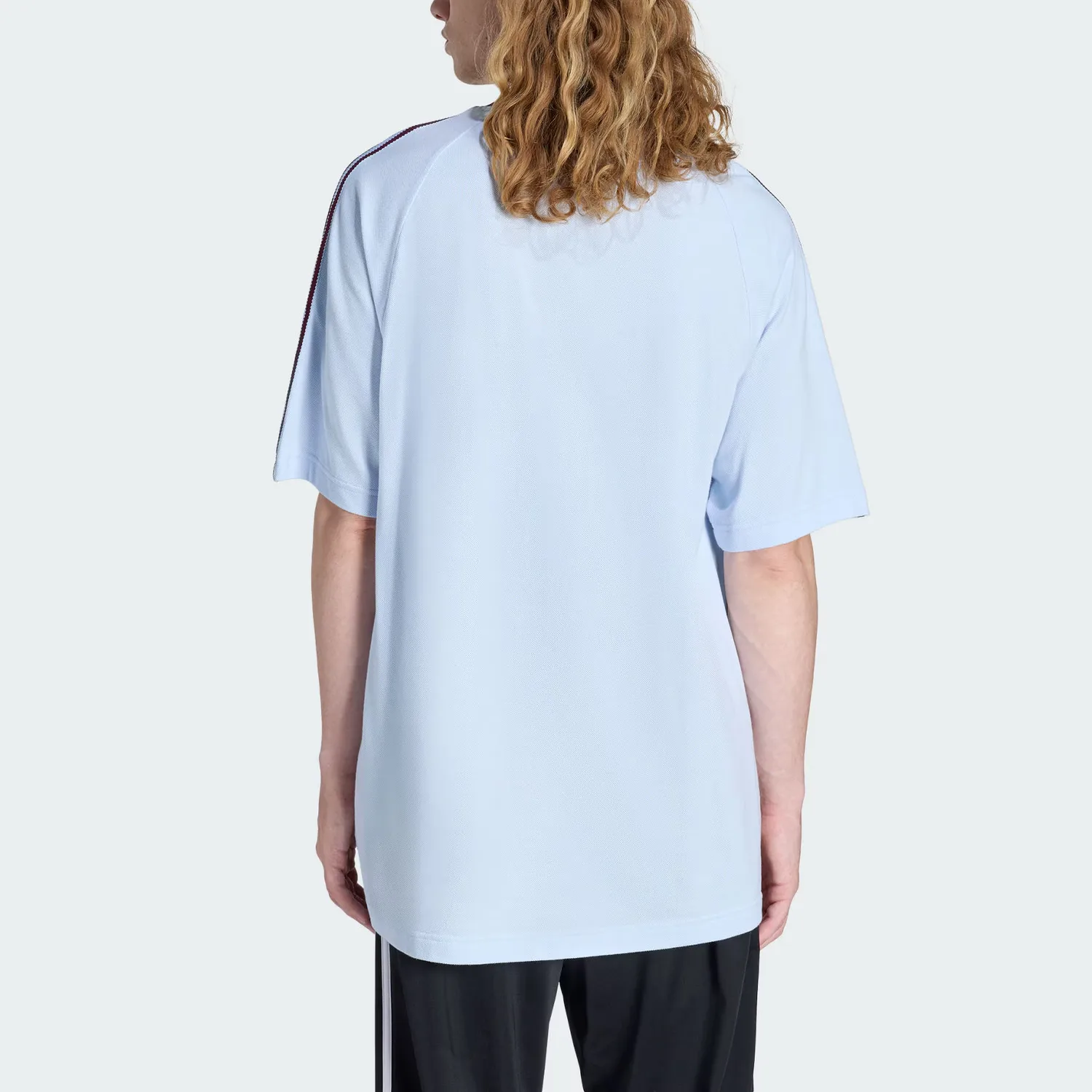 Adidas Originals Футболка мужская Crystal Blue с круглым вырезом — фото 4