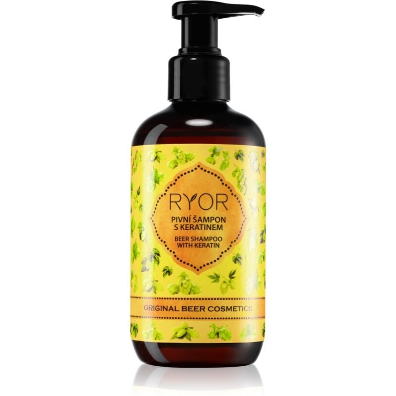 

RYOR Original Beer Cosmetics пивной шампунь для волос с кератином 250 мл