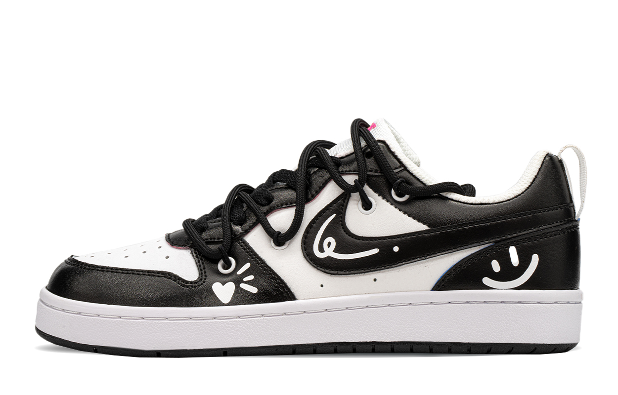 

Кроссовки Nike Court Borough Skateboarding Shoes Women's Low-top Black/white, черный/белый