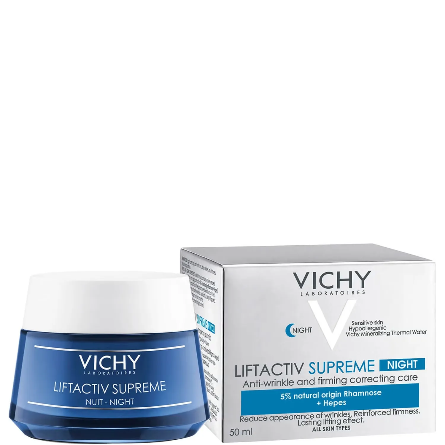 Крем для лица Vichy — LiftActiv ночной комплексный уход против морщин и укрепляющий уход, 50 мл — фото 2