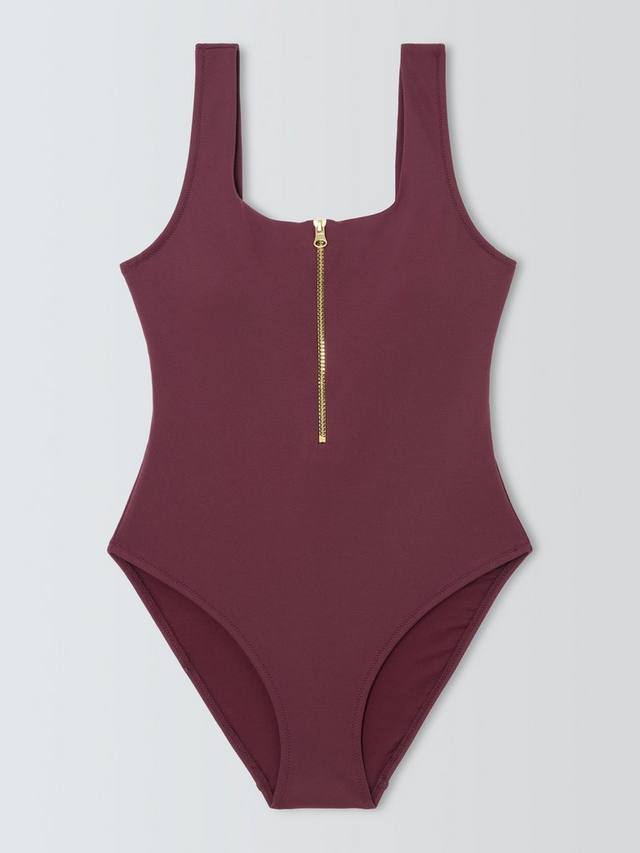 

Монте-Карло застежка-молния купальник John Lewis, Berry