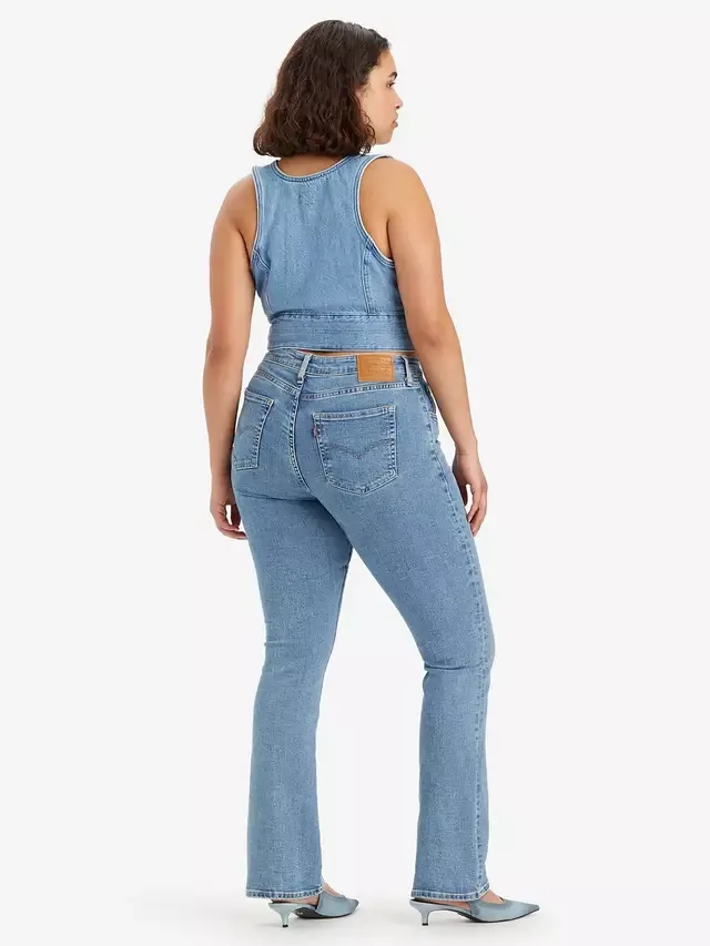 Джинсы-клеш с высокой посадкой 725 Levi's, Blue Wave Light — фото 2