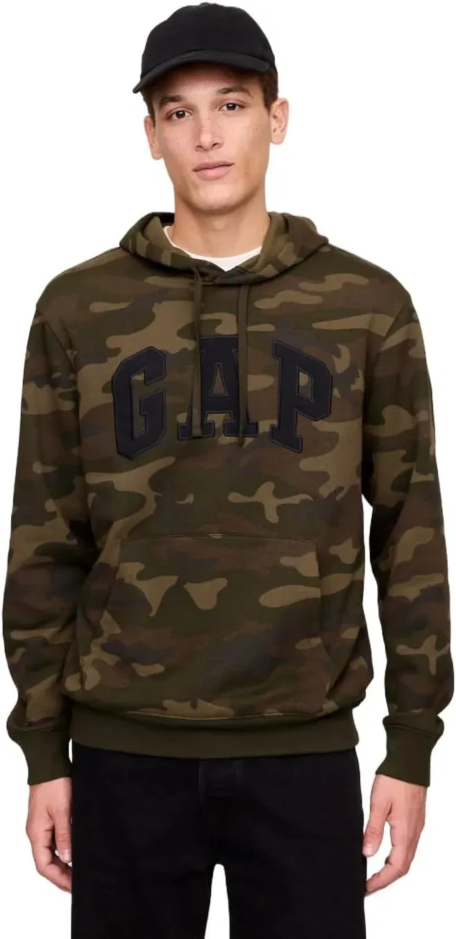 Толстовка GAP, камуфляж зелёный