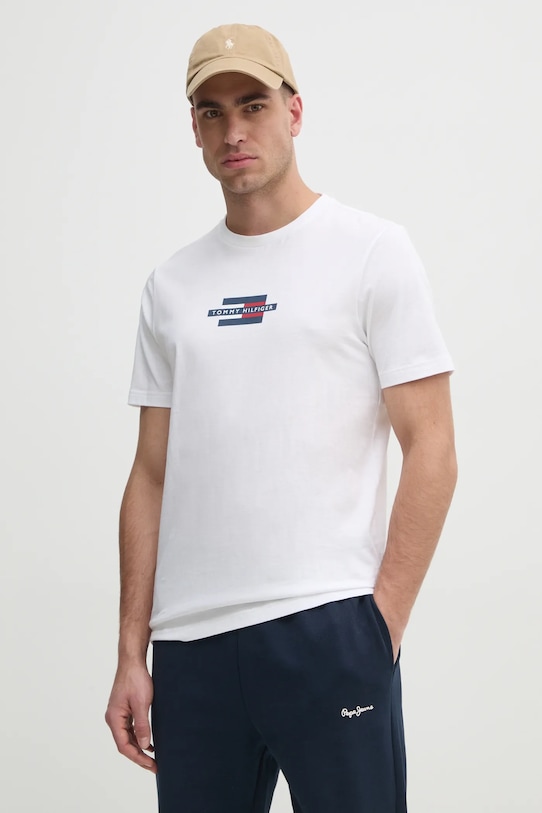 

Хлопковая футболка Tommy Hilfiger, белый