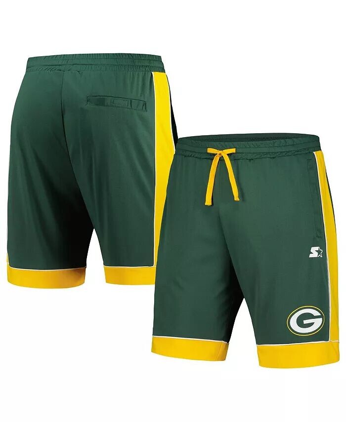 

Мужские зеленые, золотые шорты, любимые фанатами Green Bay Packers Starter