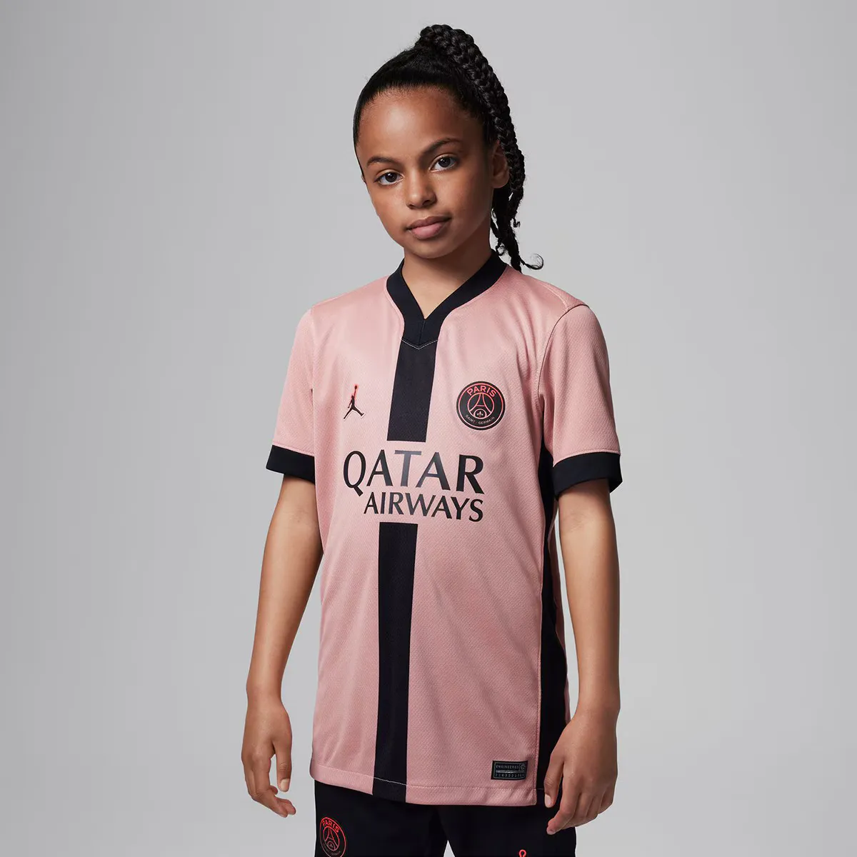 

Детская 3-я форма Пари Сен-Жермен ПСЖ 2024-2025 Стадион Футболка Nike, цвет Rosa