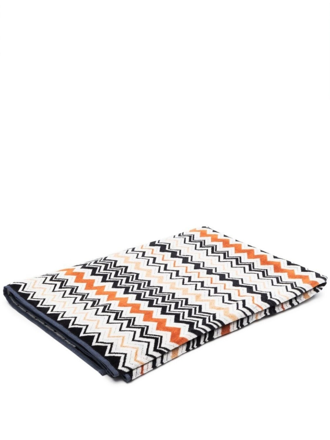 

Missoni Home пляжное полотенце с узором шеврон, черный