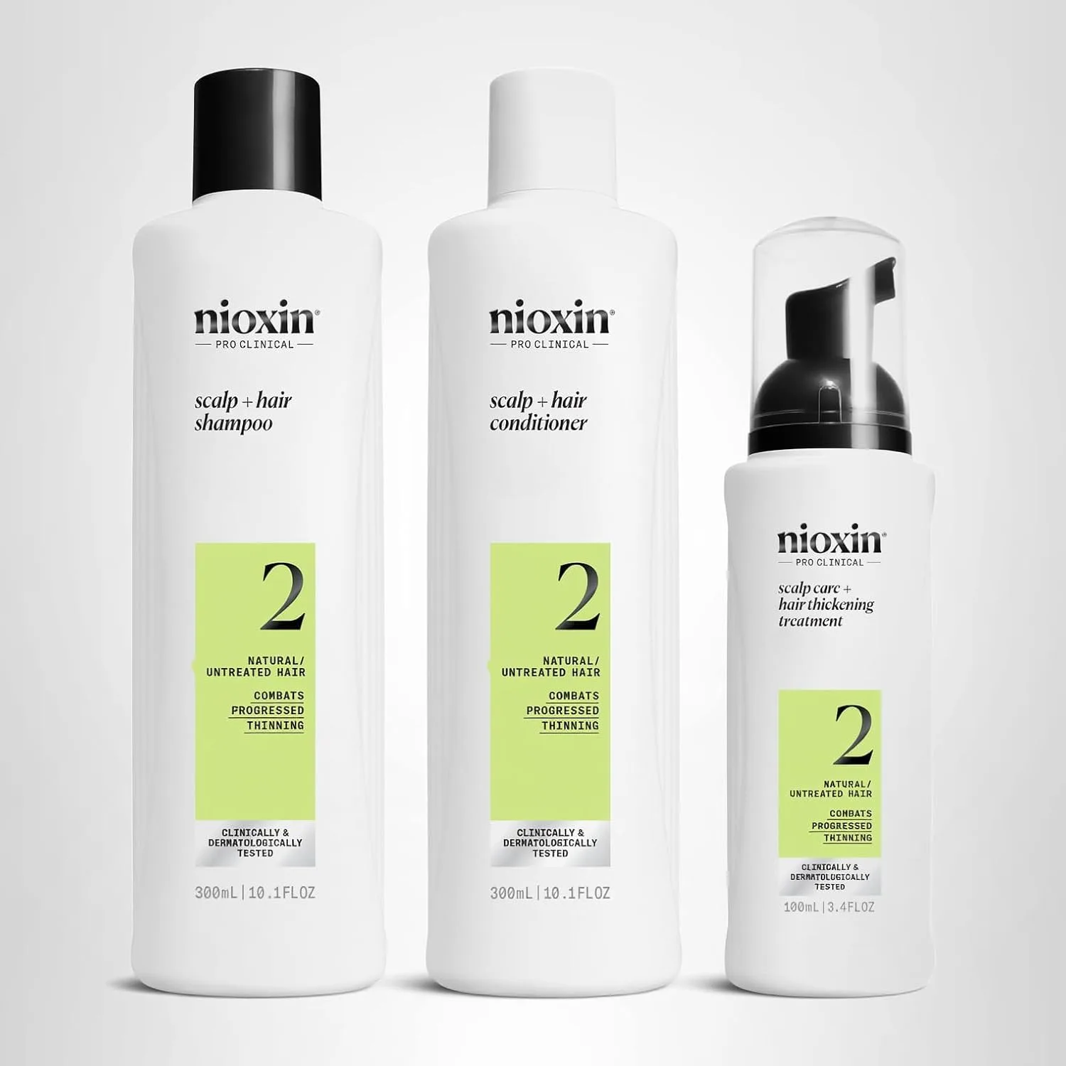Nioxin System Kit 2, очищение, кондиционирование и уход за кожей головы для более густых и сильных волос, набор на 3 месяца + маска Deep Protect Density для укрепления и защиты поврежденных или окрашенных волос от ломкости, Orange — фото 2