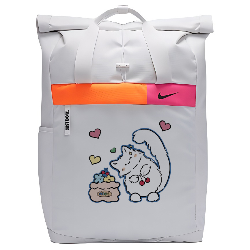 

Nike Тканевый рюкзак унисекс светло-серый, Cute White Cat