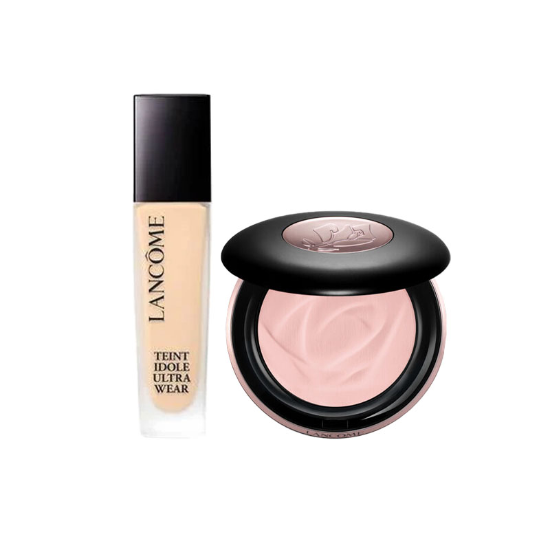 

LANKOU стойкий жидкий тональный крем с компактной пудрой Soft Focus, выравнивающий тон кожи, 30 мл + 10 г LANCOME