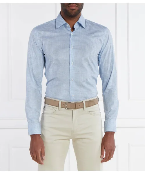 

Рубашка h-hank-kent-c1-214 Slim fit Boss, синий