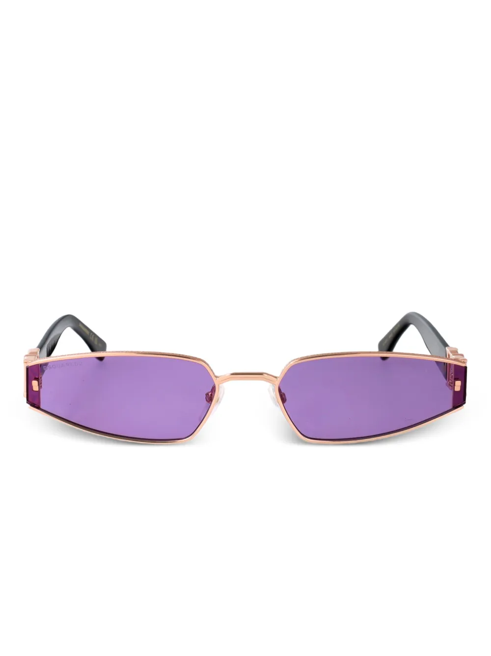

Солнцезащитные очки в геометричной оправе DSQUARED2 EYEWEAR, розовый