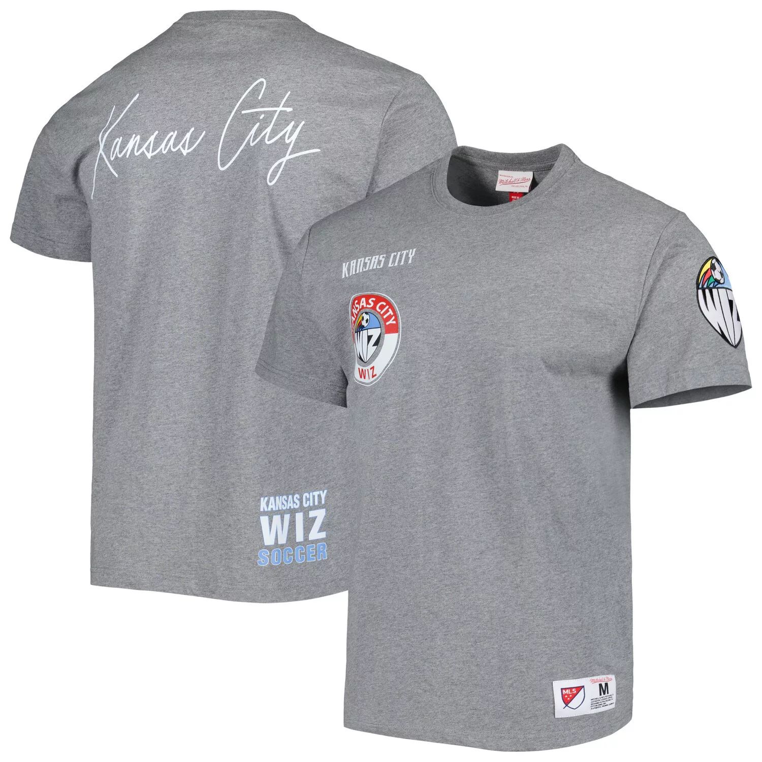 

Мужская футболка Mitchell & Ness Heather Grey Sporting Kansas City City